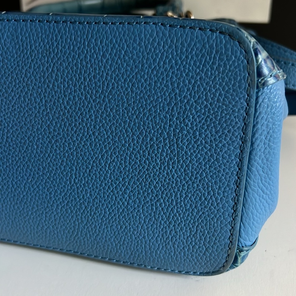 Brighton Crocodile Embossed Leather Crossbody Bag - Picture 10 of 16